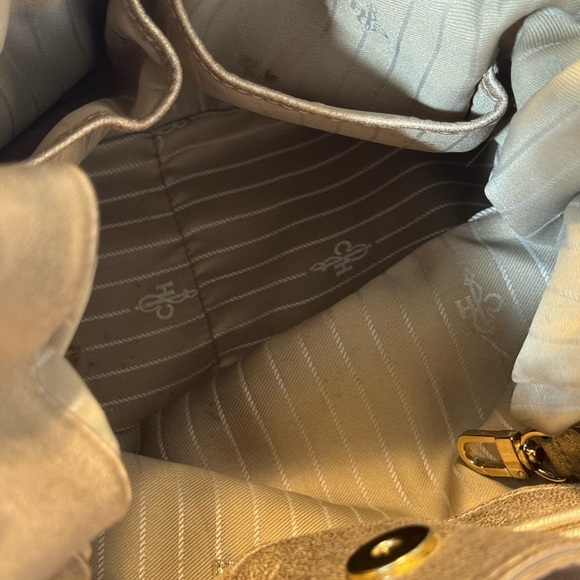 Cole Haan Leather Drawstring Bucket Bag. Never used. Excellent Condition. - Picture 10 of 14